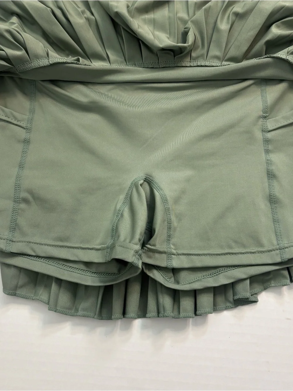 Gold Hinge Women's Pleated Tennis Skirt Sea Green XS
